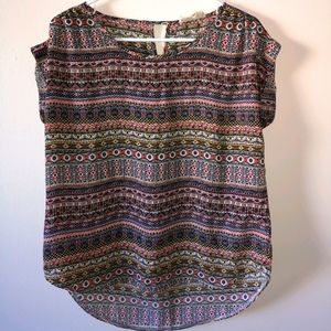 Pink Rose patterned top